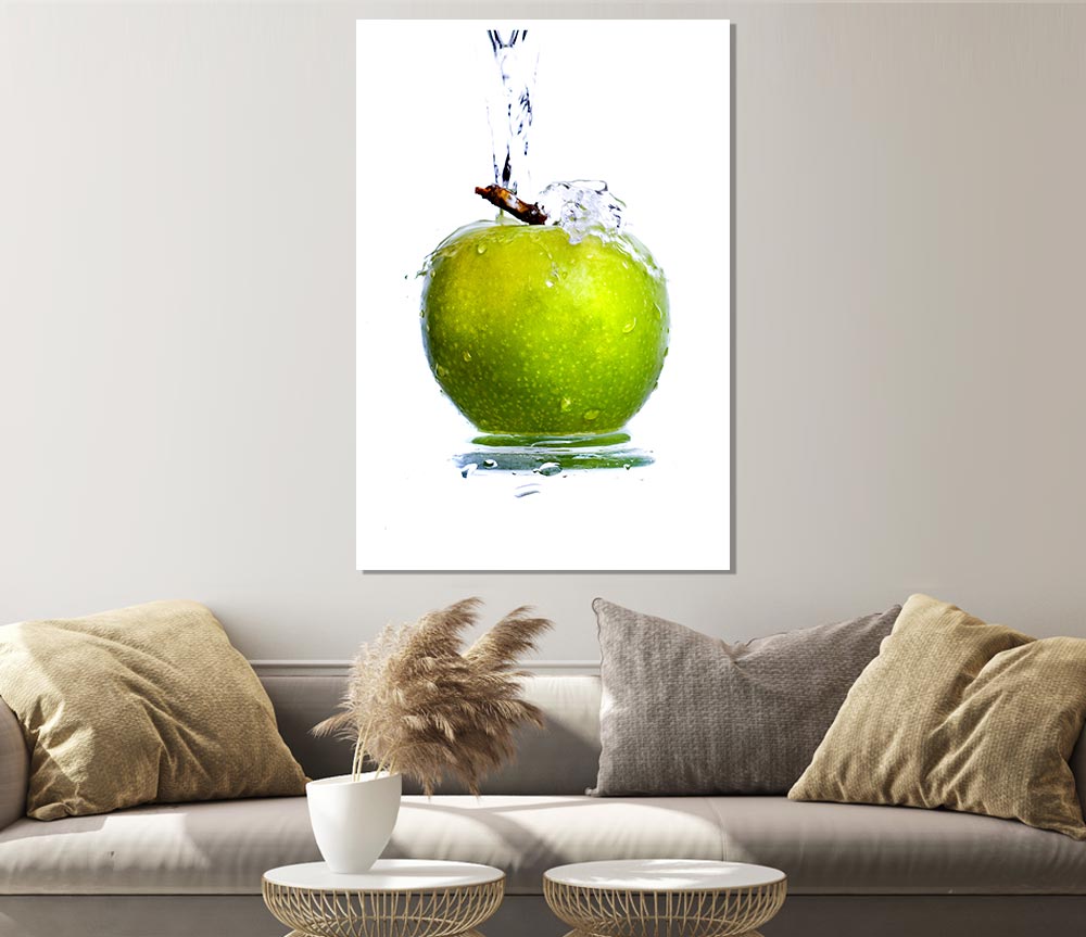 Apple Waterfall Print Poster Wall Art