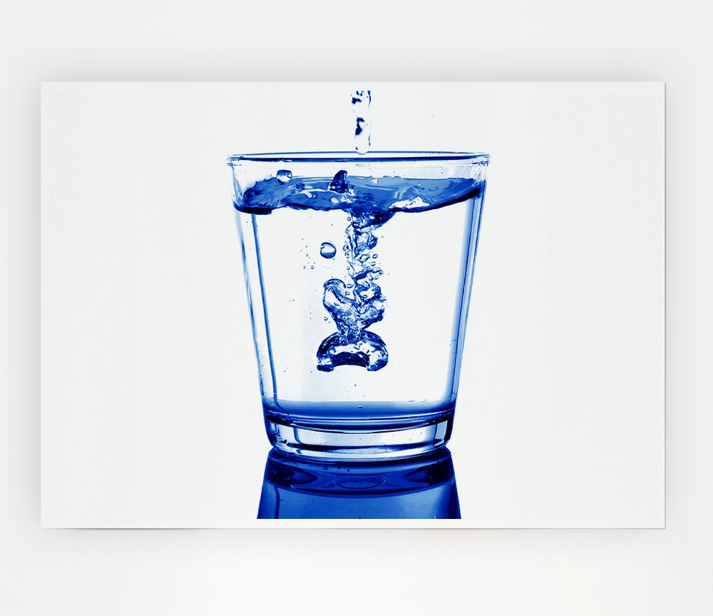 Water Glass Print Poster Wall Art