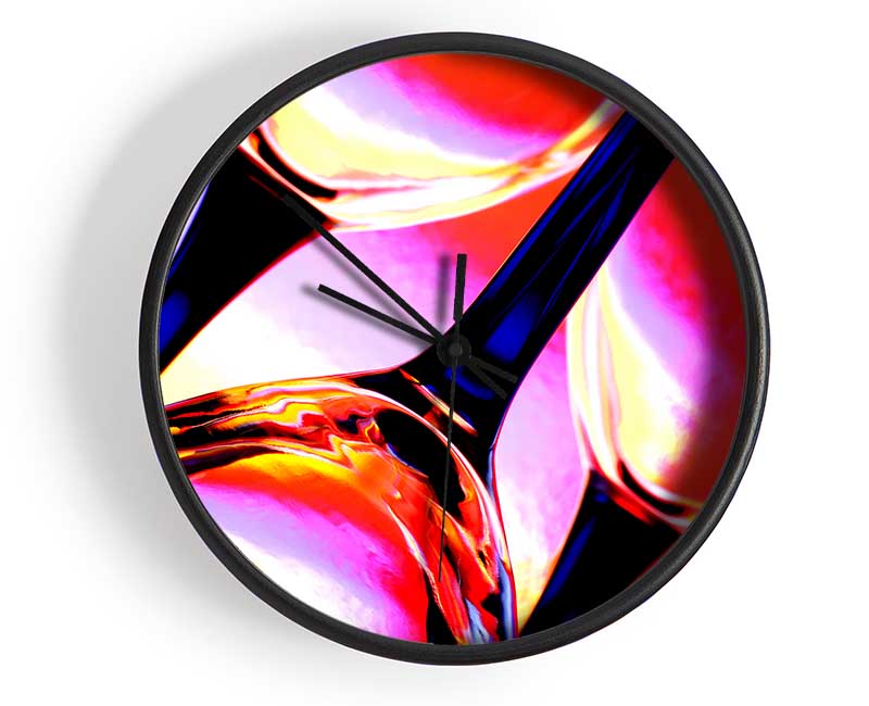 Wine Glass Trio Clock - Wallart-Direct UK