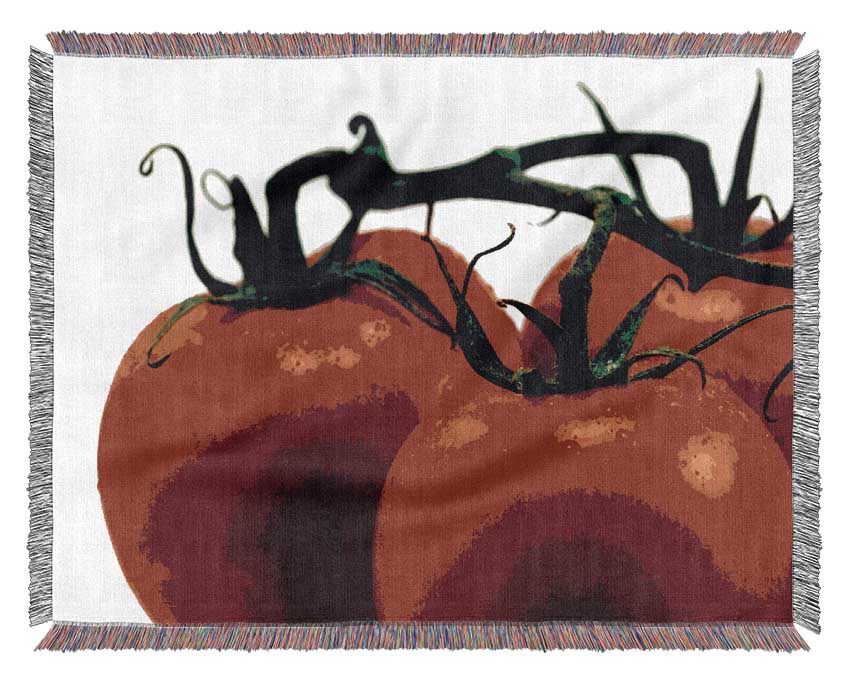 Tomato Trio Woven Blanket