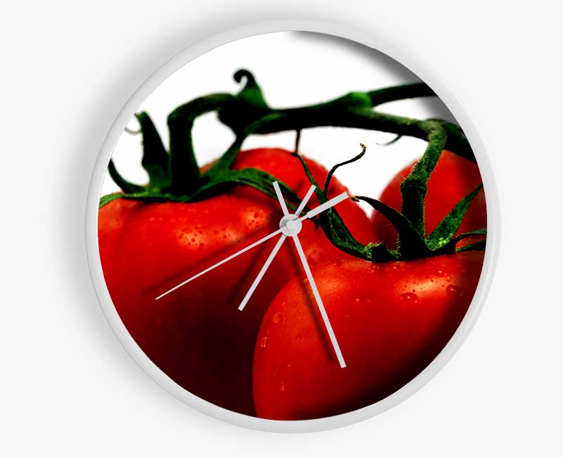 Tomato Trio Clock - Wallart-Direct UK