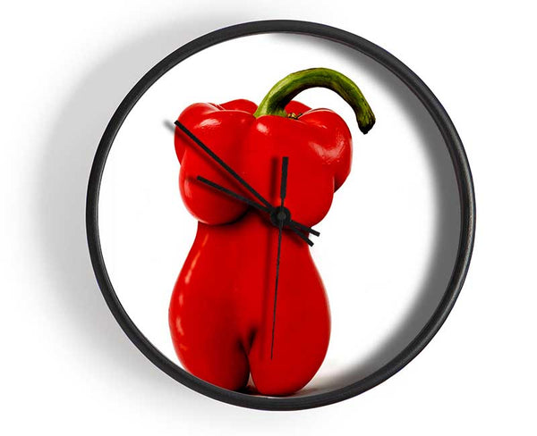 Red Hot Pepper Clock - Wallart-Direct UK