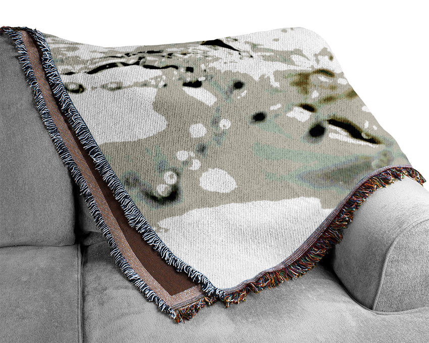 Lime Splash Woven Blanket