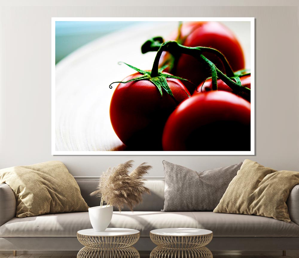 Tomato Stalk Print Poster Wall Art