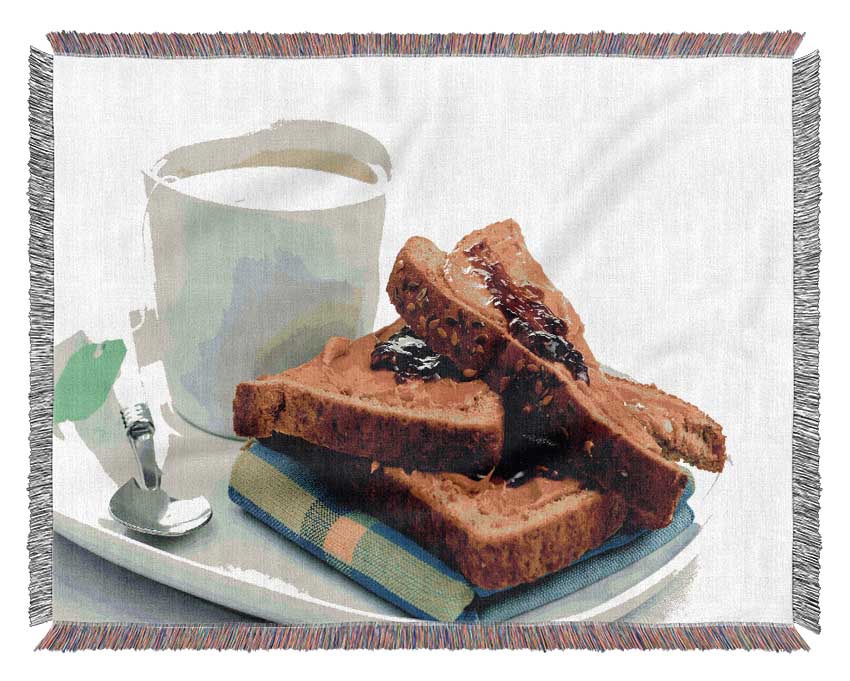 Tea And Toast Woven Blanket