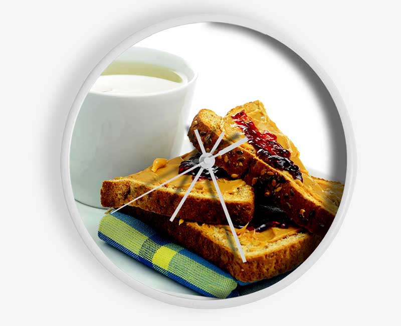 Tea And Toast Clock - Wallart-Direct UK