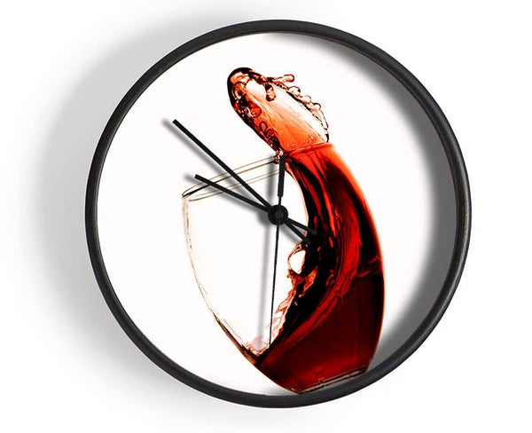 Red Wine Pour Clock - Wallart-Direct UK