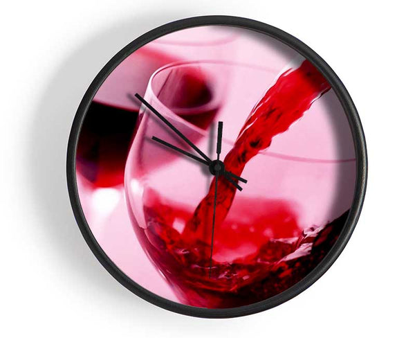 Red Wine For Two Clock - Wallart-Direct UK