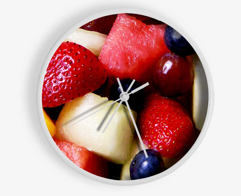 Summer Fruit Selections Clock - Wallart-Direct UK