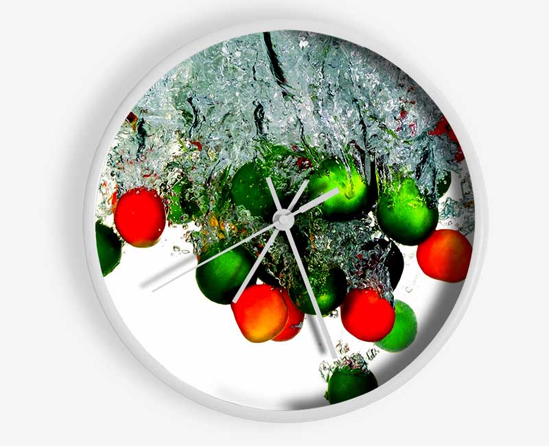 Water Splash Fruit Clock - Wallart-Direct UK