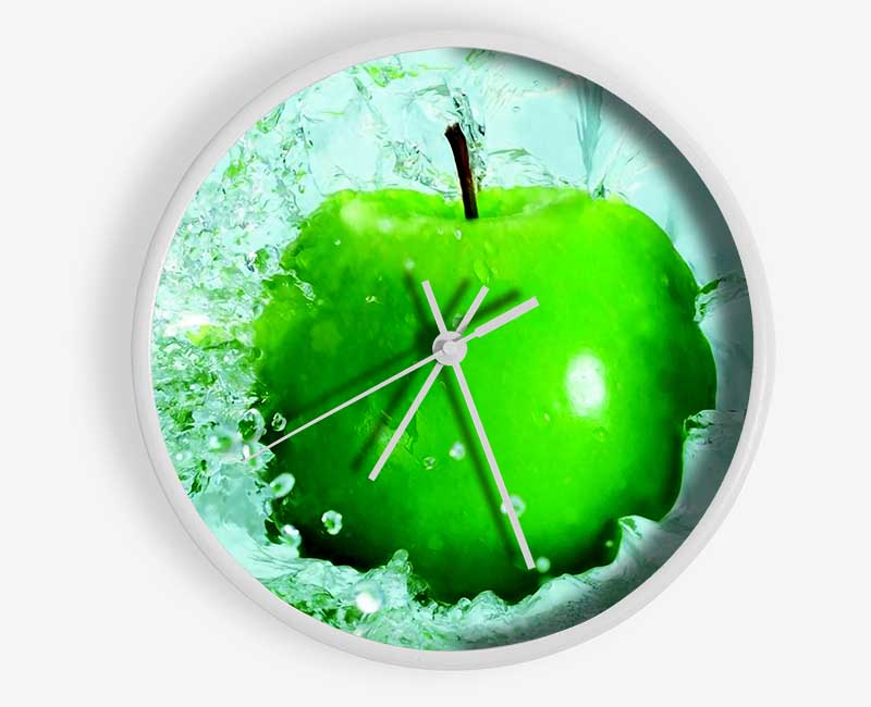 Apple Splash Clock - Wallart-Direct UK