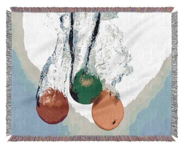 Fruit Trio Splash Woven Blanket