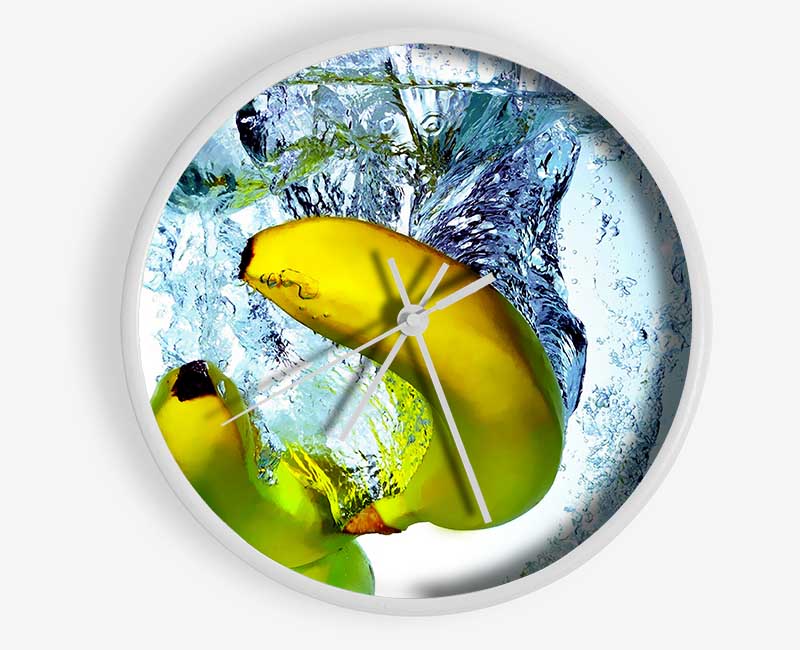 Banana Splash Clock - Wallart-Direct UK