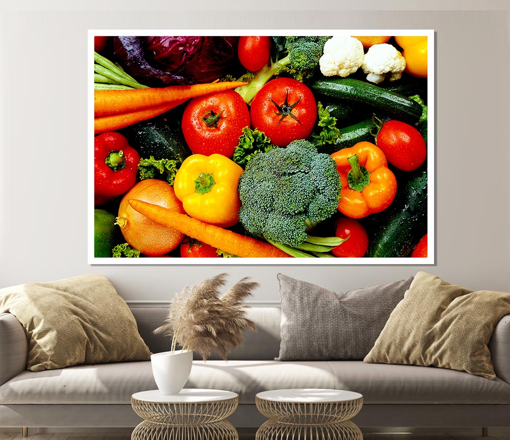 Vegetable Supreme Print Poster Wall Art