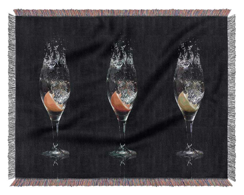 Fruit Cocktail Slash Woven Blanket