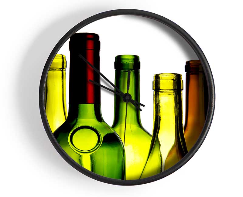 Wine Bottle Galour Clock - Wallart-Direct UK