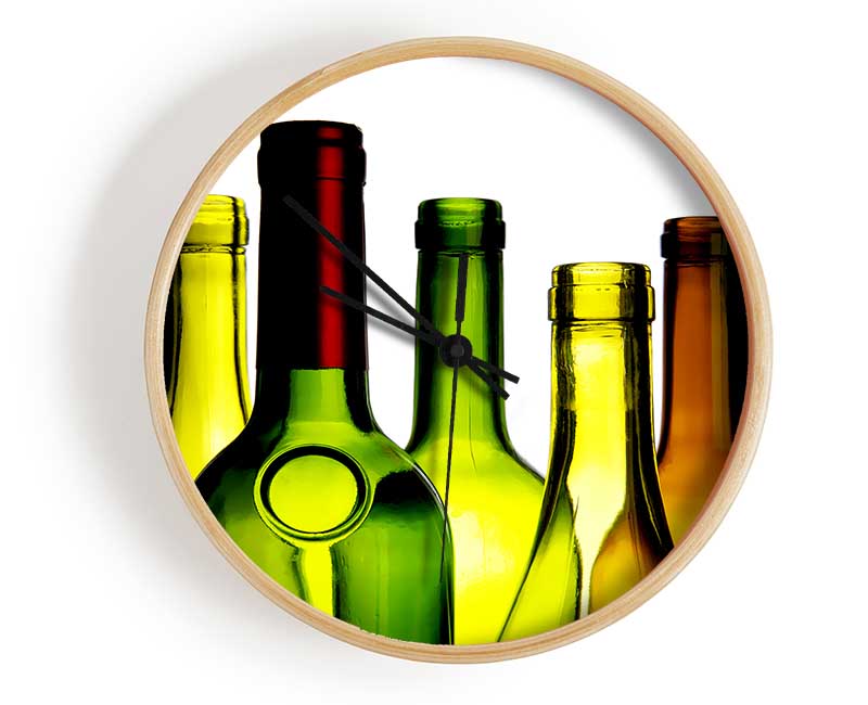 Wine Bottle Galour Clock - Wallart-Direct UK