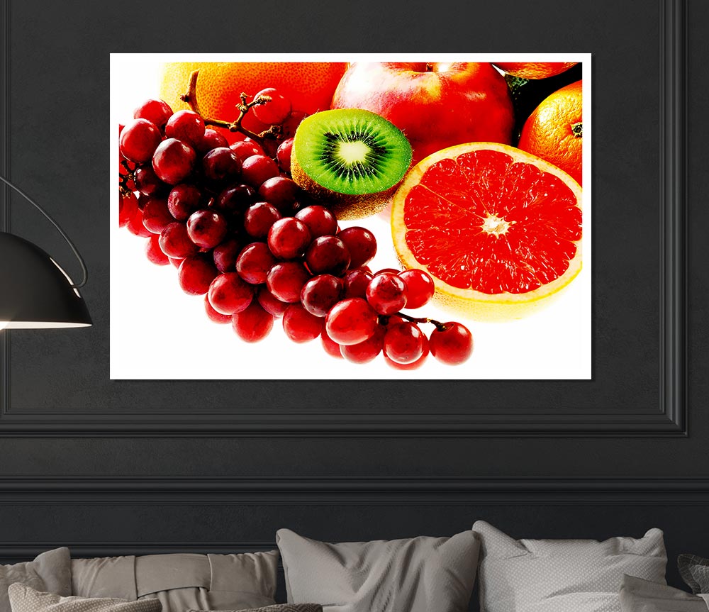 Fruit Infusion Print Poster Wall Art