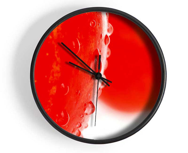 Red Apple Close-Up Clock - Wallart-Direct UK