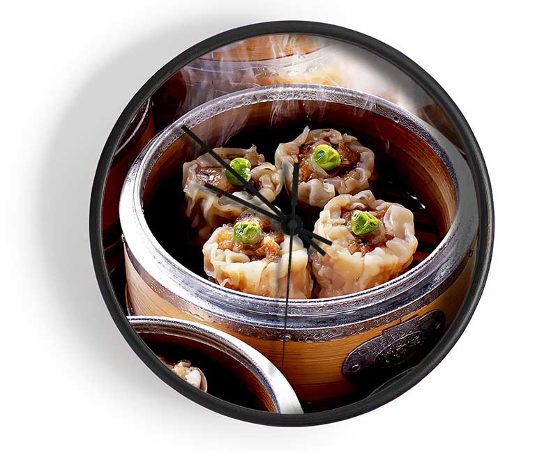 Steaming Dimsum Clock - Wallart-Direct UK