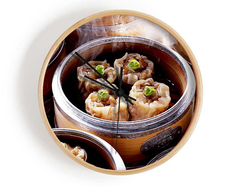 Steaming Dimsum Clock - Wallart-Direct UK