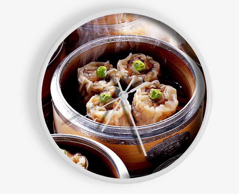 Steaming Dimsum Clock - Wallart-Direct UK