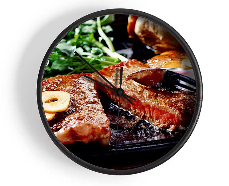 Steak Dinner Clock - Wallart-Direct UK