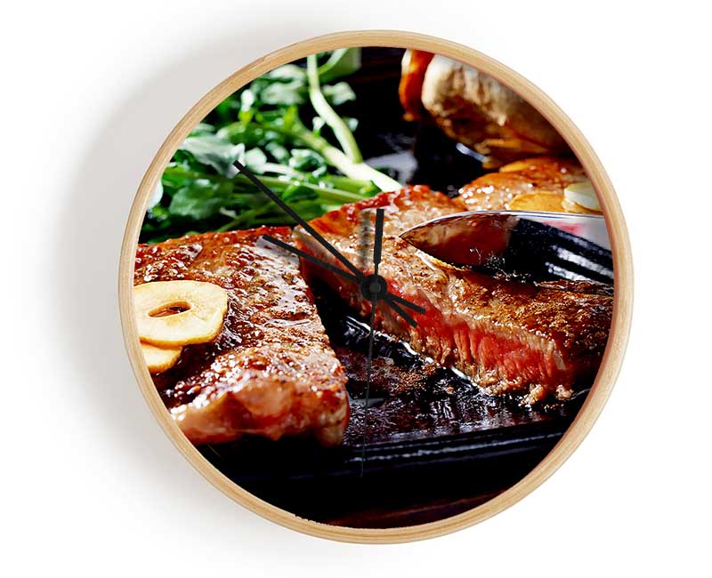 Steak Dinner Clock - Wallart-Direct UK