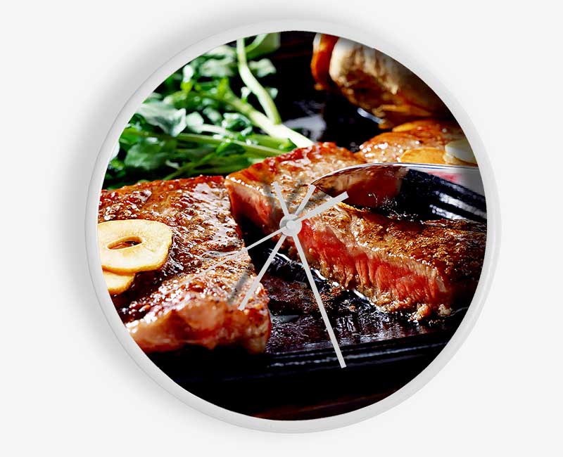 Steak Dinner Clock - Wallart-Direct UK