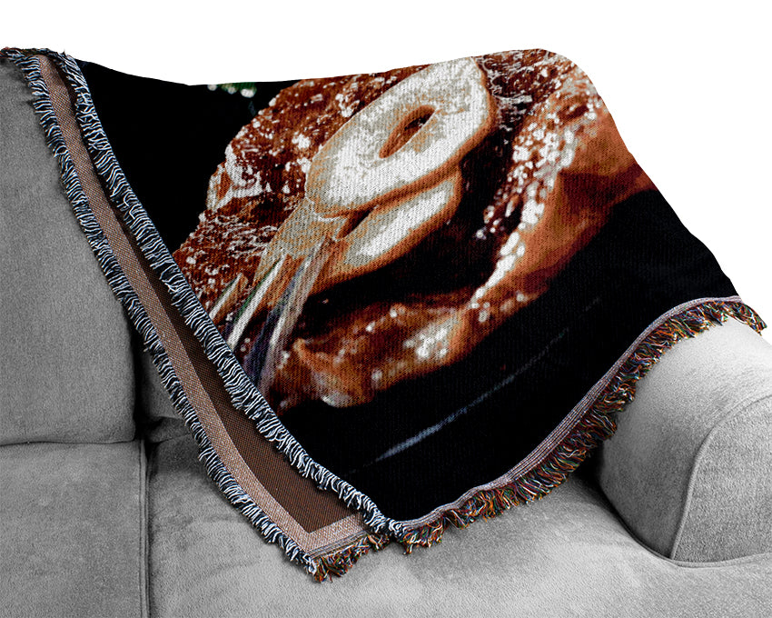 Steak Dinner Woven Blanket
