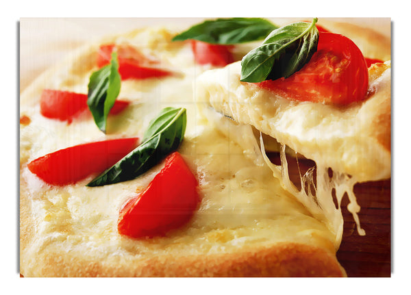 Käse-Tomaten-Pizza