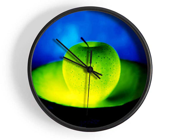 Green Apple Glow Clock - Wallart-Direct UK
