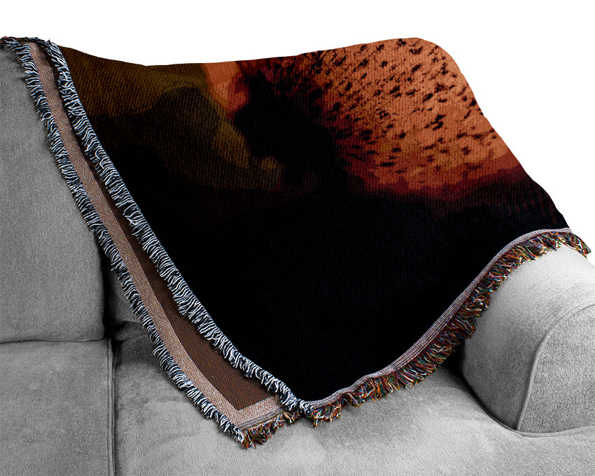 Kiwi Glow Woven Blanket