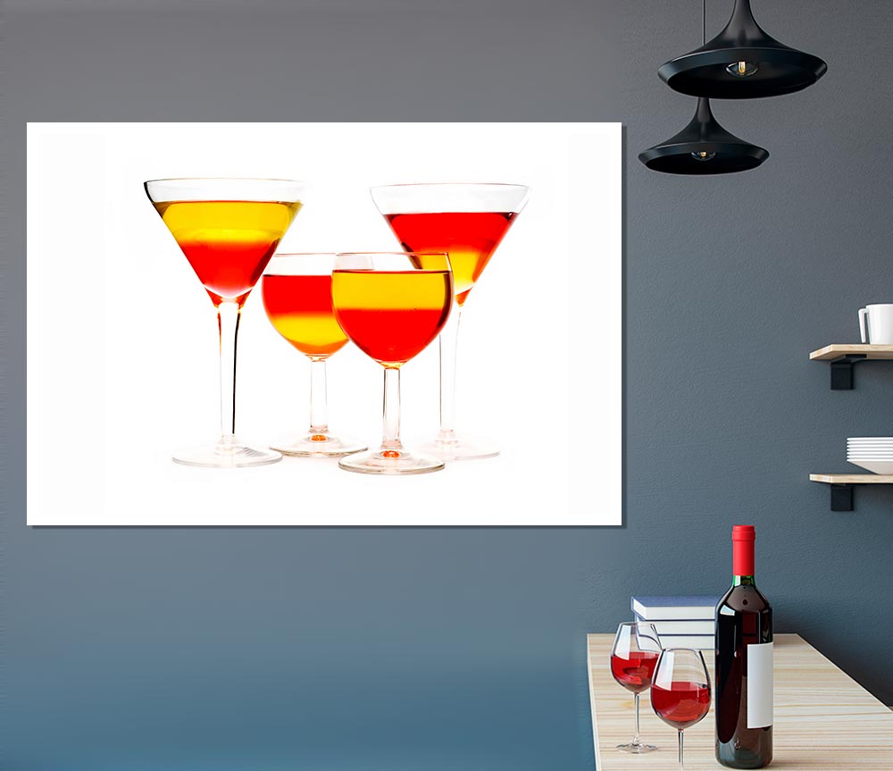Anyone For Mixed Cocktails Print Poster Wall Art