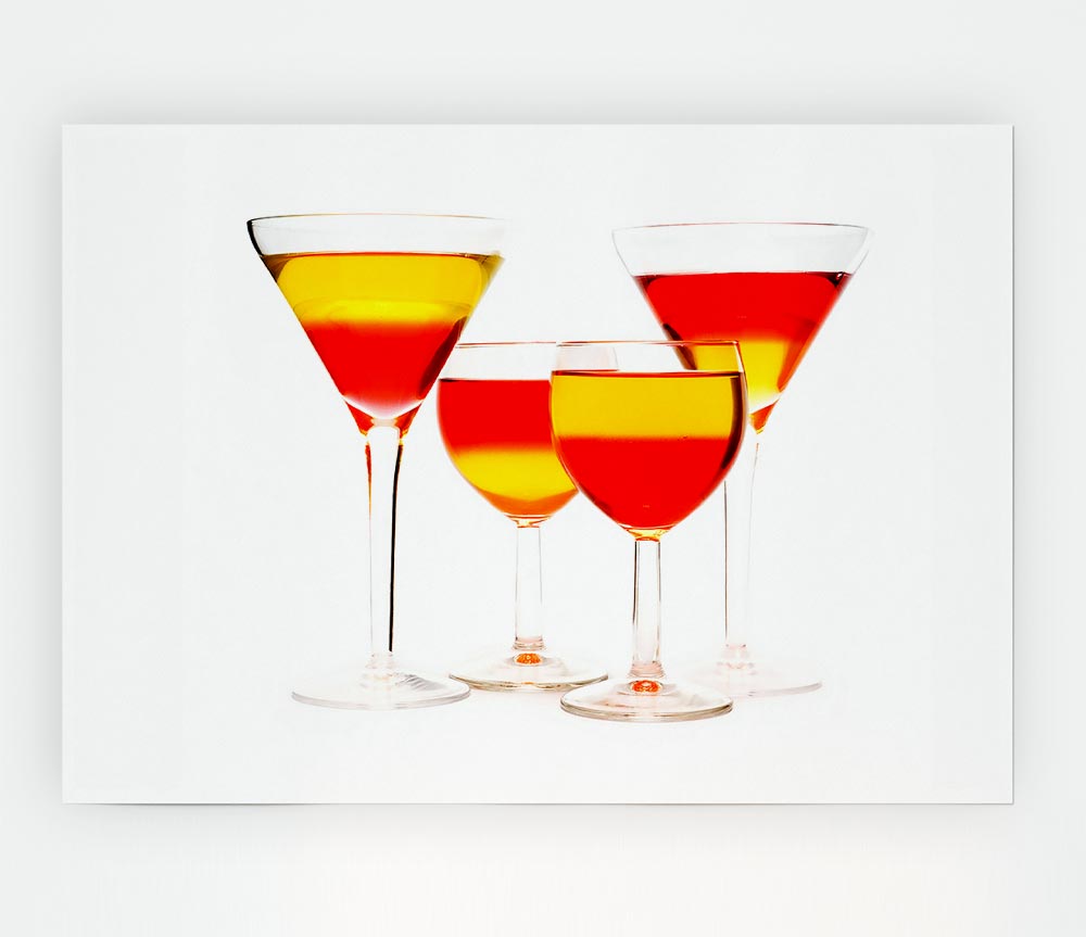 Anyone For Mixed Cocktails Print Poster Wall Art