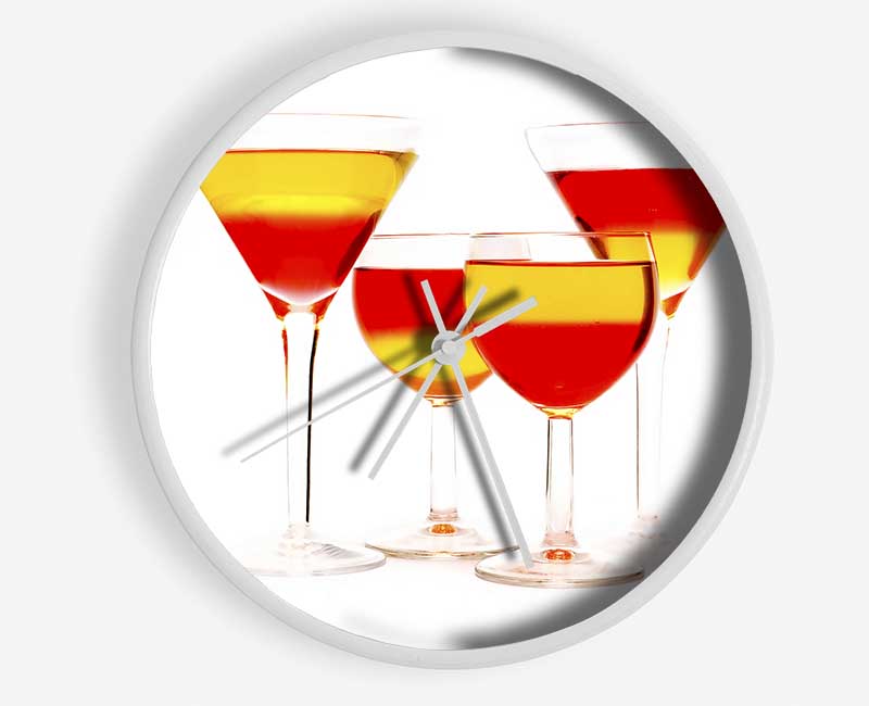 Anyone For Mixed Cocktails Clock - Wallart-Direct UK