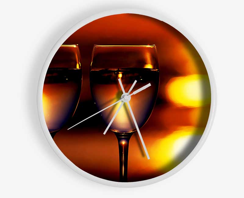 Sunset Wine Lovers Clock - Wallart-Direct UK