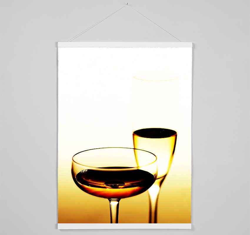 Wine Or Champagne Hanging Poster - Wallart-Direct UK