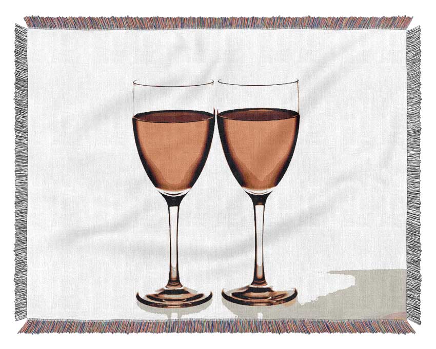 White Wine Duo Woven Blanket