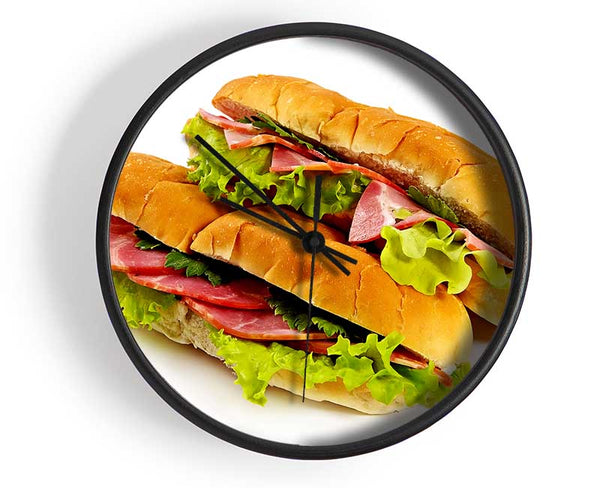 Ham Sandwiches Clock - Wallart-Direct UK