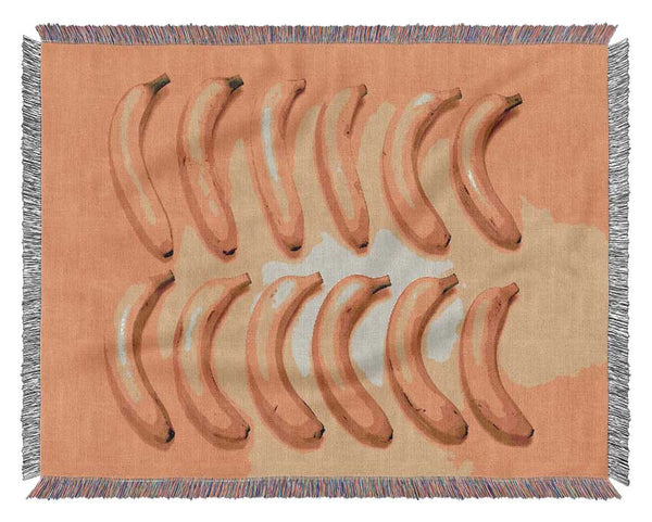 Banana Line-Up Woven Blanket