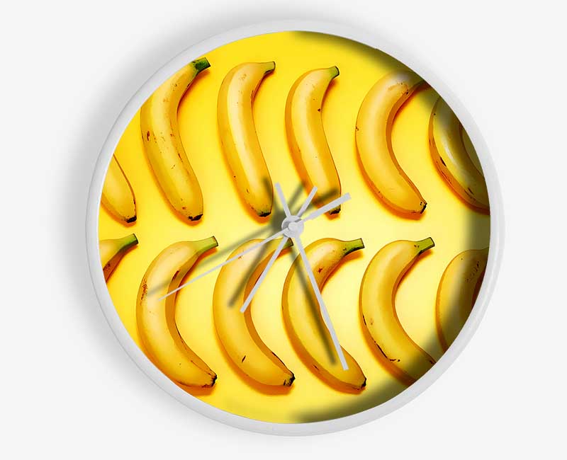 Banana Line-Up Clock - Wallart-Direct UK
