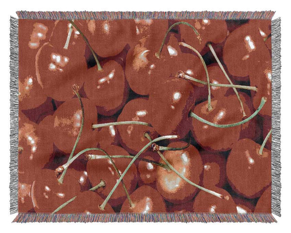 Cherry Ocean Woven Blanket