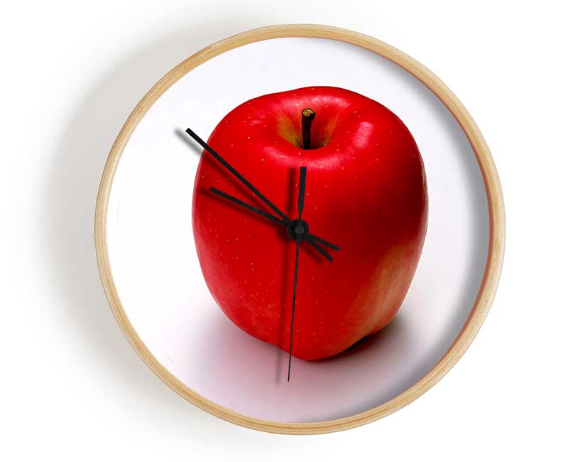 Single Red Apple Clock - Wallart-Direct UK