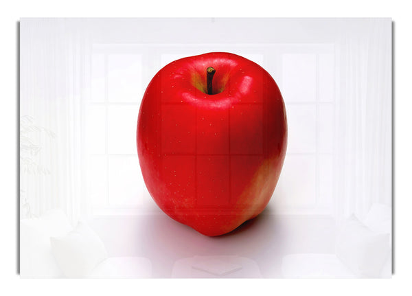 Single Red Apple
