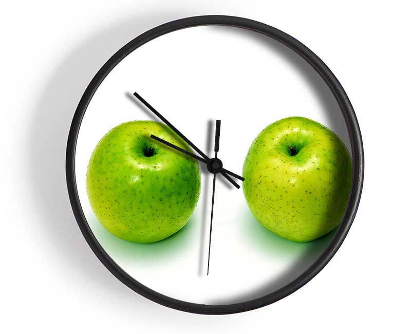 Apple Twins Clock - Wallart-Direct UK