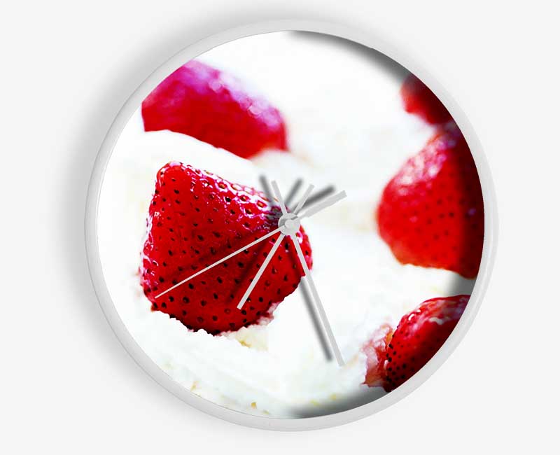 Strawberry Cream Pie Clock - Wallart-Direct UK