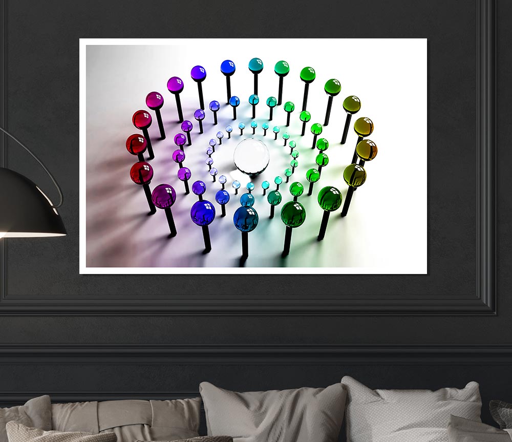 Lollypops Print Poster Wall Art