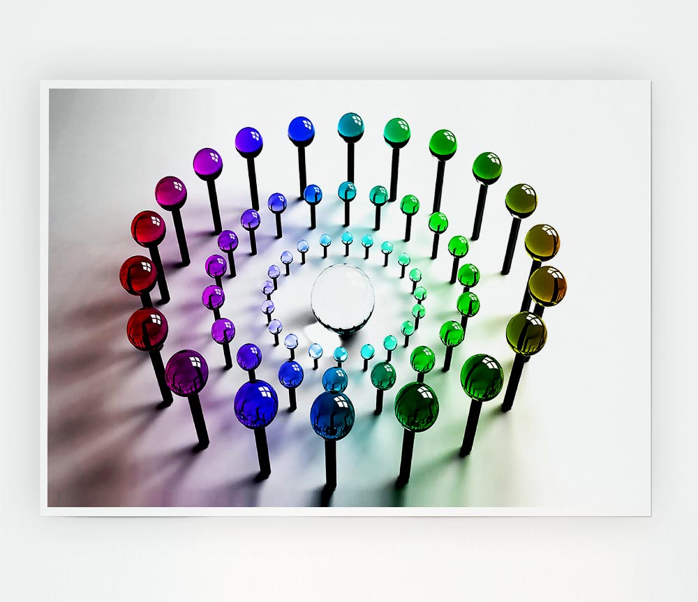 Lollypops Print Poster Wall Art