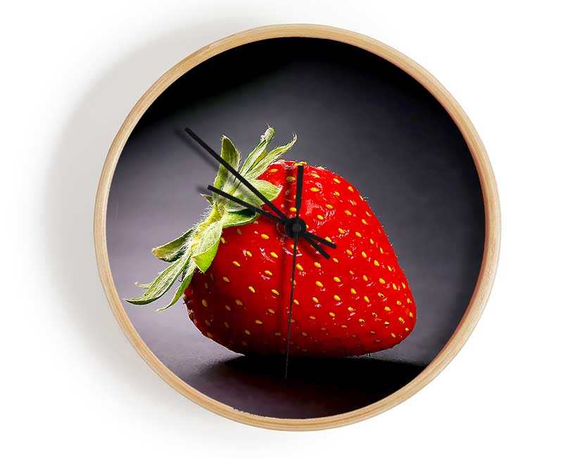 Single Strawberry Delight Clock - Wallart-Direct UK